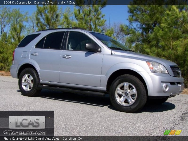 Diamond Silver Metallic / Gray 2004 Kia Sorento LX