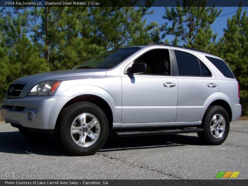 Diamond Silver Metallic / Gray 2004 Kia Sorento LX