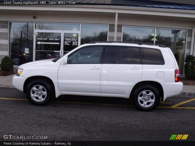 Super White / Gray 2005 Toyota Highlander 4WD