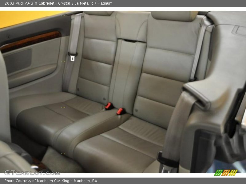 Crystal Blue Metallic / Platinum 2003 Audi A4 3.0 Cabriolet