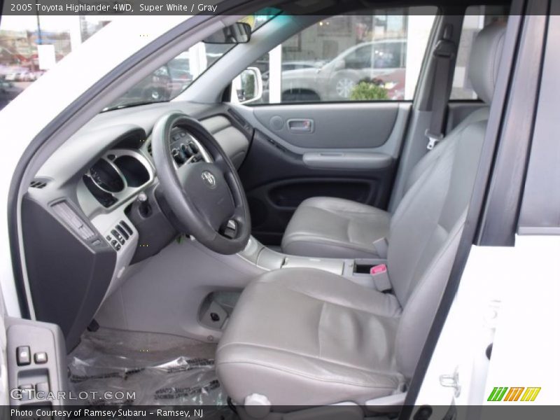 Super White / Gray 2005 Toyota Highlander 4WD
