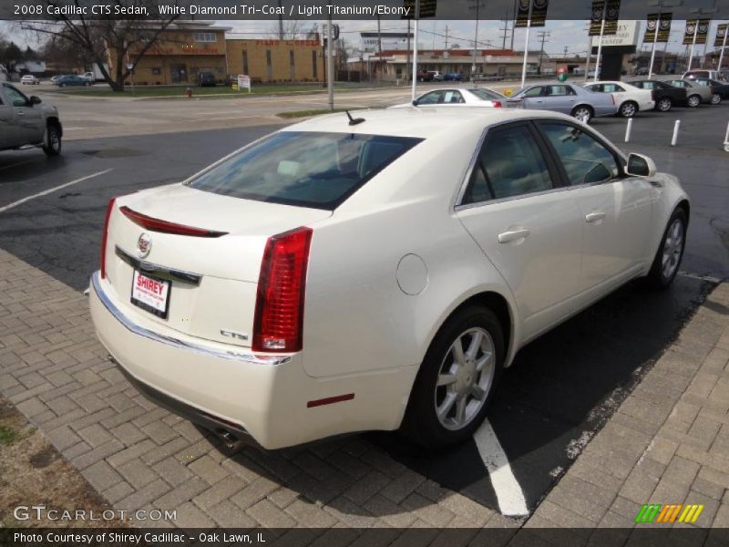 White Diamond Tri-Coat / Light Titanium/Ebony 2008 Cadillac CTS Sedan
