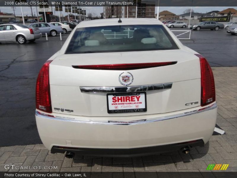 White Diamond Tri-Coat / Light Titanium/Ebony 2008 Cadillac CTS Sedan