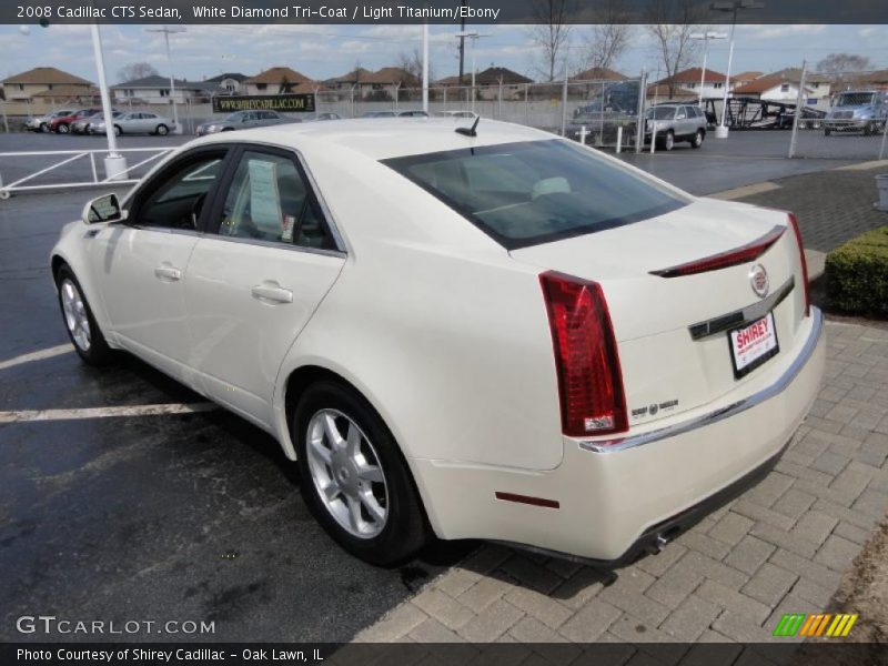 White Diamond Tri-Coat / Light Titanium/Ebony 2008 Cadillac CTS Sedan