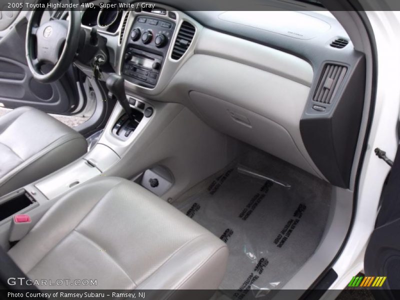 Super White / Gray 2005 Toyota Highlander 4WD