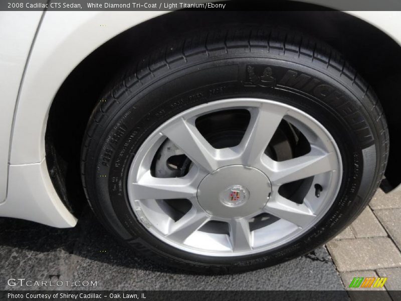 White Diamond Tri-Coat / Light Titanium/Ebony 2008 Cadillac CTS Sedan