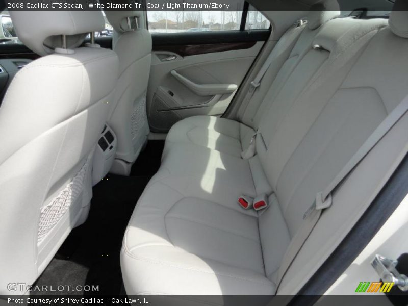 White Diamond Tri-Coat / Light Titanium/Ebony 2008 Cadillac CTS Sedan