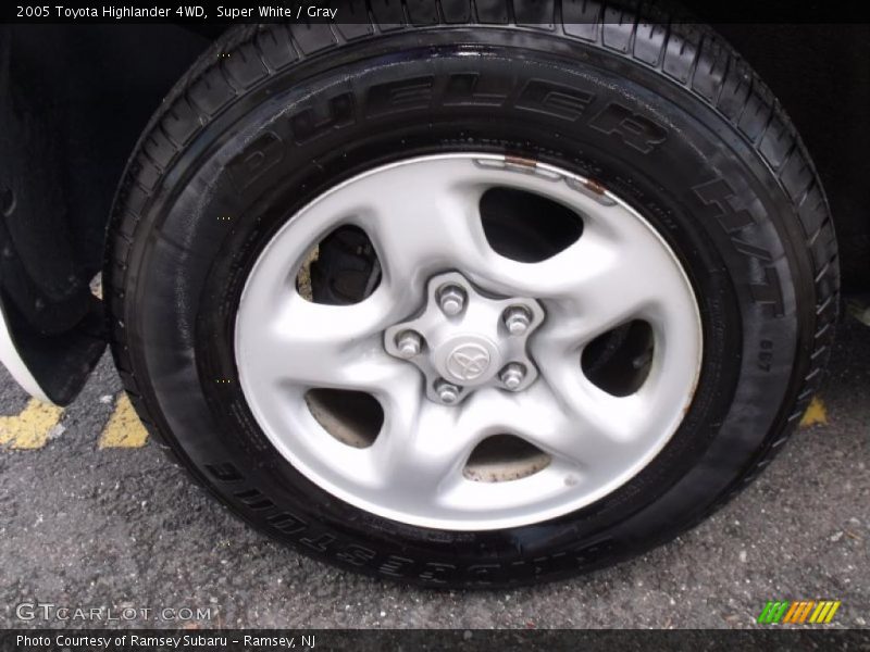 Super White / Gray 2005 Toyota Highlander 4WD