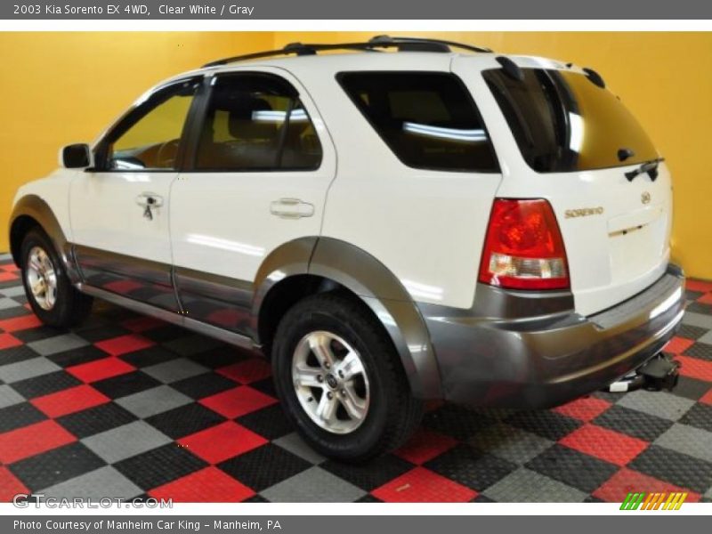 Clear White / Gray 2003 Kia Sorento EX 4WD