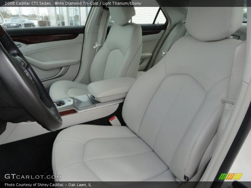 White Diamond Tri-Coat / Light Titanium/Ebony 2008 Cadillac CTS Sedan