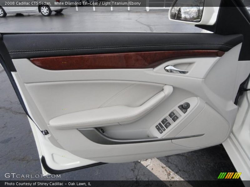 White Diamond Tri-Coat / Light Titanium/Ebony 2008 Cadillac CTS Sedan