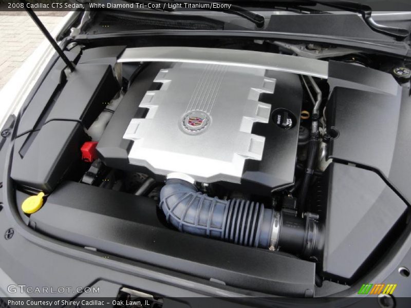 White Diamond Tri-Coat / Light Titanium/Ebony 2008 Cadillac CTS Sedan