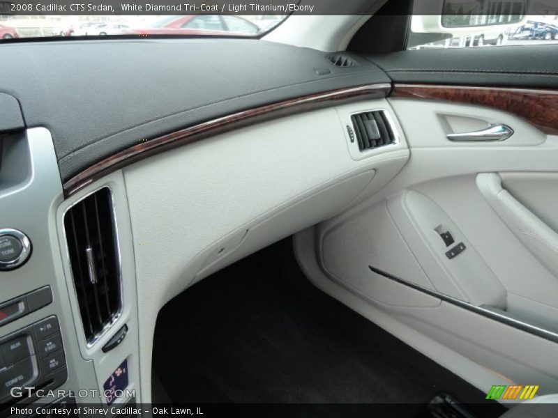 White Diamond Tri-Coat / Light Titanium/Ebony 2008 Cadillac CTS Sedan