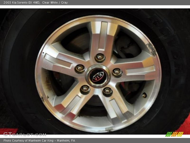 Clear White / Gray 2003 Kia Sorento EX 4WD