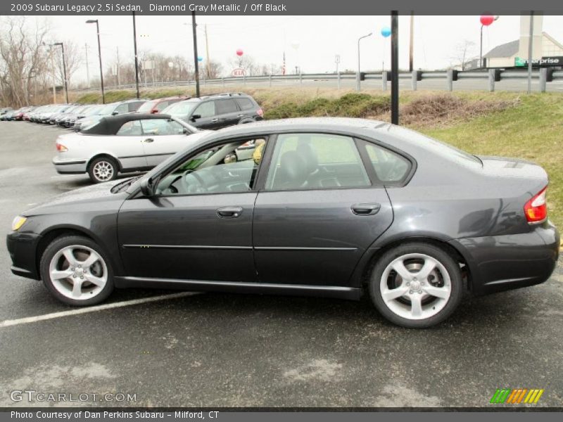 Diamond Gray Metallic / Off Black 2009 Subaru Legacy 2.5i Sedan