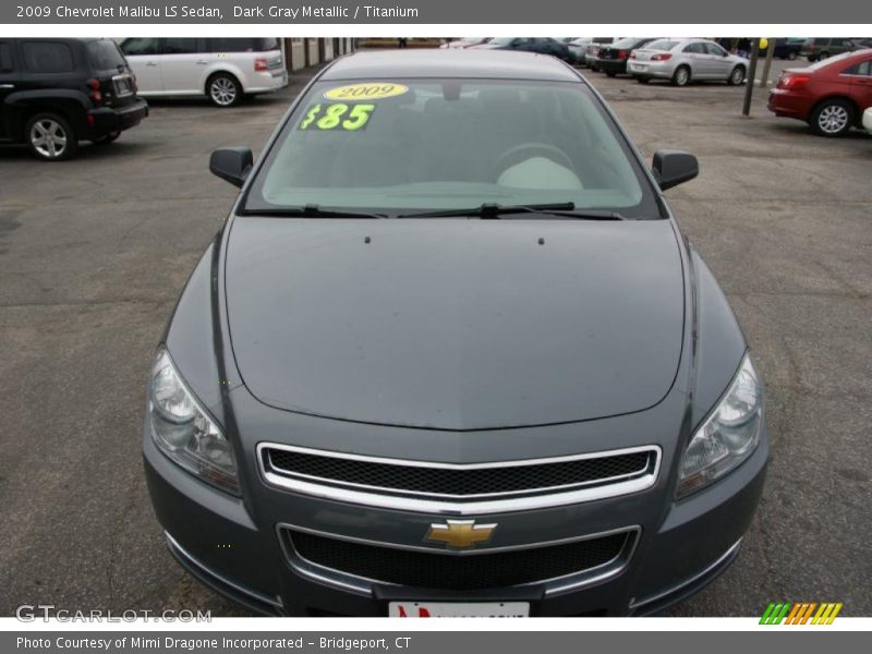 Dark Gray Metallic / Titanium 2009 Chevrolet Malibu LS Sedan