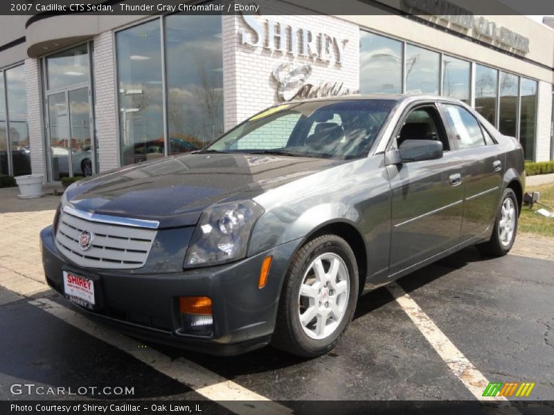 Thunder Gray Chromaflair / Ebony 2007 Cadillac CTS Sedan