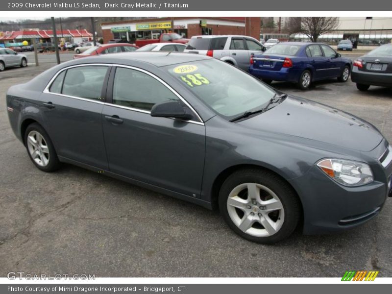 Dark Gray Metallic / Titanium 2009 Chevrolet Malibu LS Sedan
