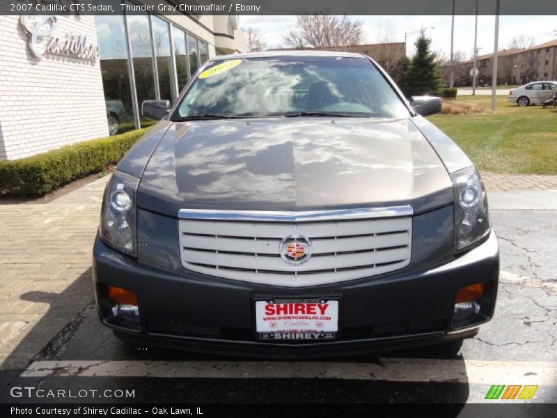 Thunder Gray Chromaflair / Ebony 2007 Cadillac CTS Sedan