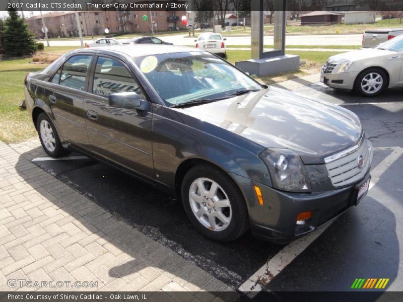 Thunder Gray Chromaflair / Ebony 2007 Cadillac CTS Sedan