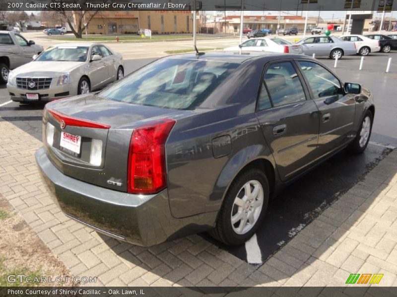 Thunder Gray Chromaflair / Ebony 2007 Cadillac CTS Sedan