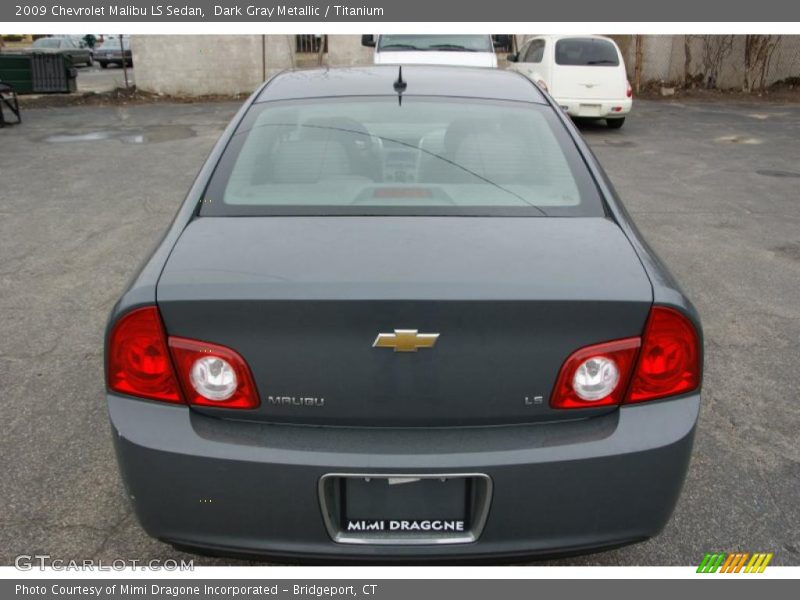 Dark Gray Metallic / Titanium 2009 Chevrolet Malibu LS Sedan