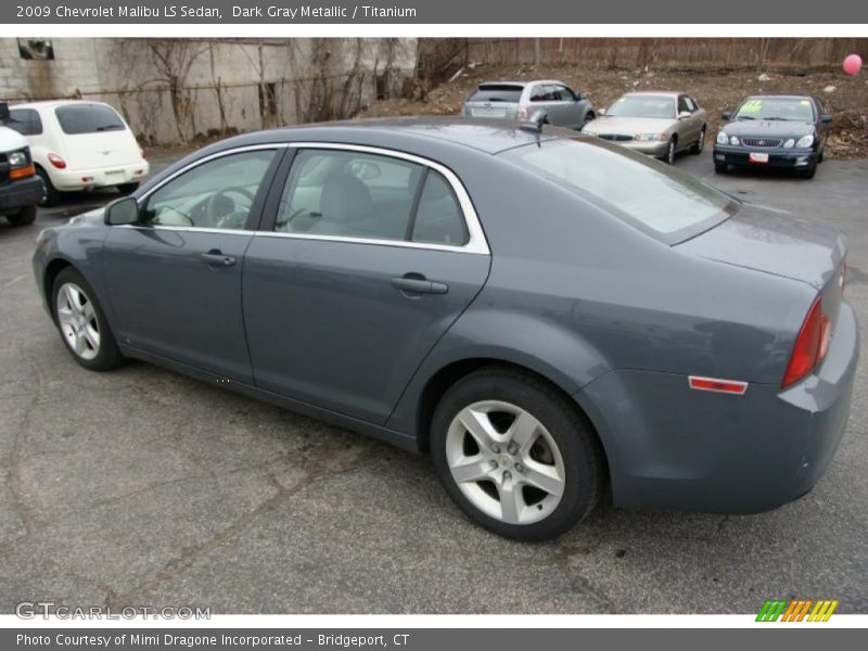 Dark Gray Metallic / Titanium 2009 Chevrolet Malibu LS Sedan