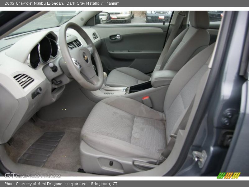 Dark Gray Metallic / Titanium 2009 Chevrolet Malibu LS Sedan