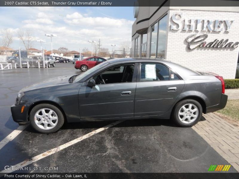 Thunder Gray Chromaflair / Ebony 2007 Cadillac CTS Sedan