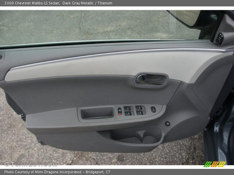 Dark Gray Metallic / Titanium 2009 Chevrolet Malibu LS Sedan