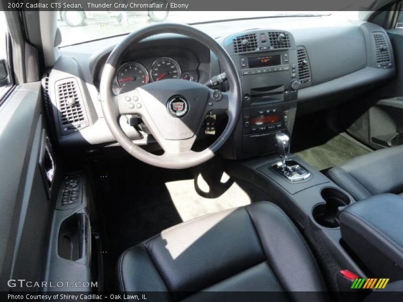 Thunder Gray Chromaflair / Ebony 2007 Cadillac CTS Sedan