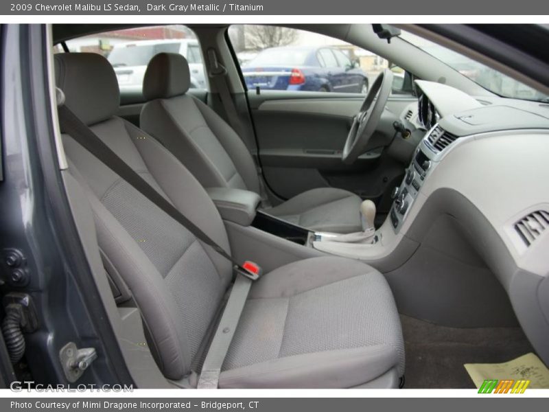 Dark Gray Metallic / Titanium 2009 Chevrolet Malibu LS Sedan