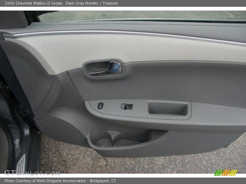 Dark Gray Metallic / Titanium 2009 Chevrolet Malibu LS Sedan