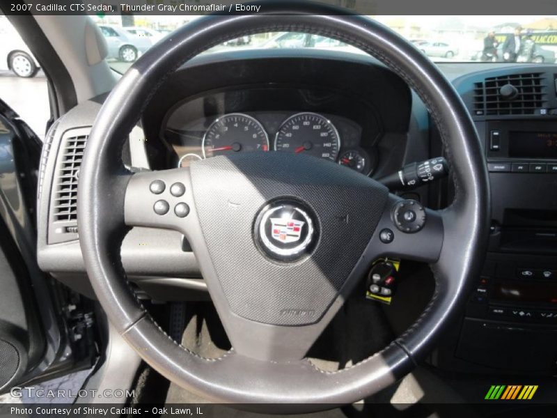 Thunder Gray Chromaflair / Ebony 2007 Cadillac CTS Sedan