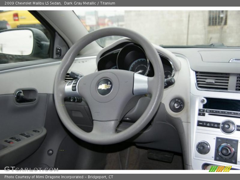 Dark Gray Metallic / Titanium 2009 Chevrolet Malibu LS Sedan