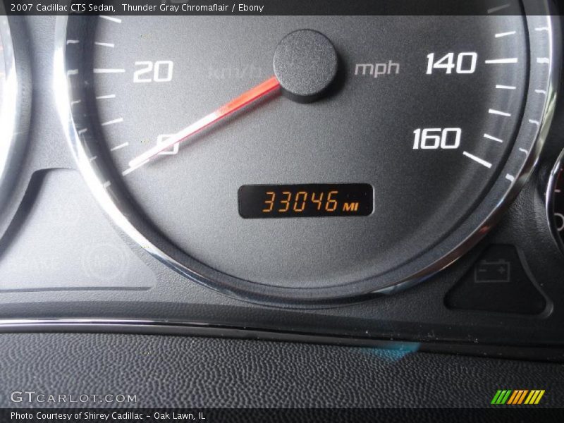 Thunder Gray Chromaflair / Ebony 2007 Cadillac CTS Sedan