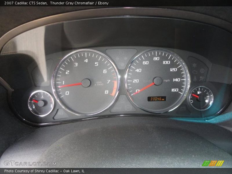 Thunder Gray Chromaflair / Ebony 2007 Cadillac CTS Sedan