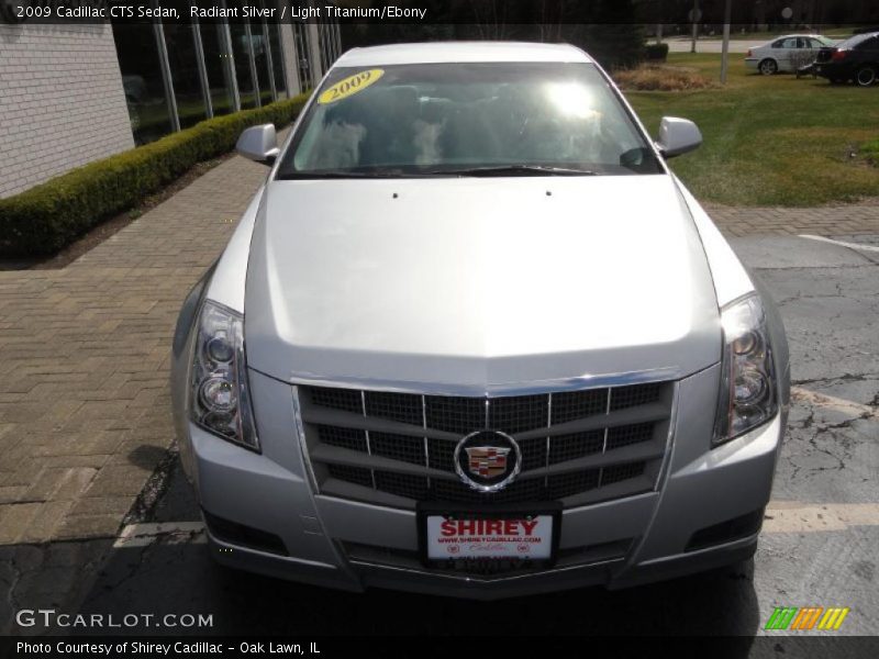 Radiant Silver / Light Titanium/Ebony 2009 Cadillac CTS Sedan
