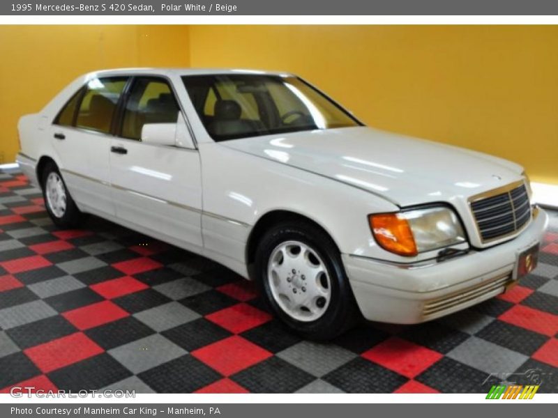 Polar White / Beige 1995 Mercedes-Benz S 420 Sedan