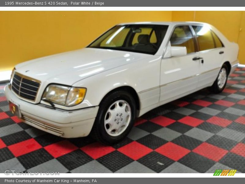 Polar White / Beige 1995 Mercedes-Benz S 420 Sedan