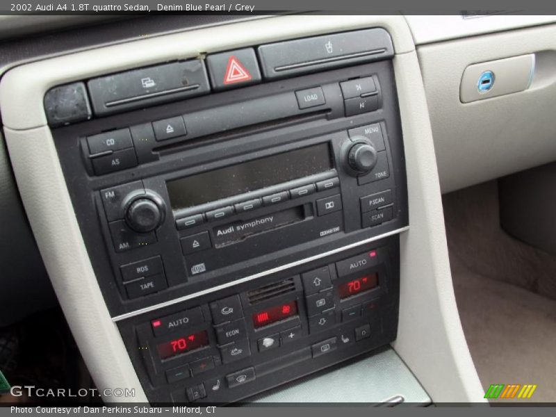 Denim Blue Pearl / Grey 2002 Audi A4 1.8T quattro Sedan