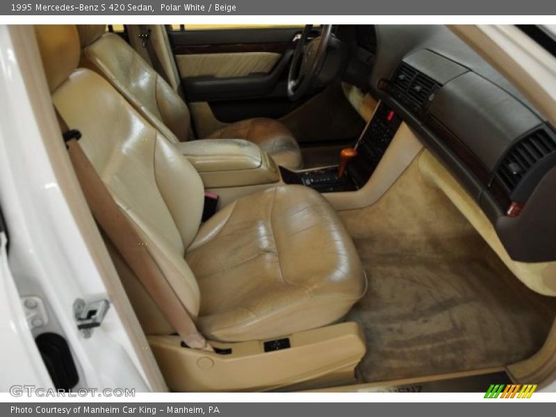 Polar White / Beige 1995 Mercedes-Benz S 420 Sedan