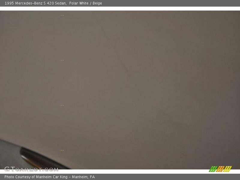 Polar White / Beige 1995 Mercedes-Benz S 420 Sedan