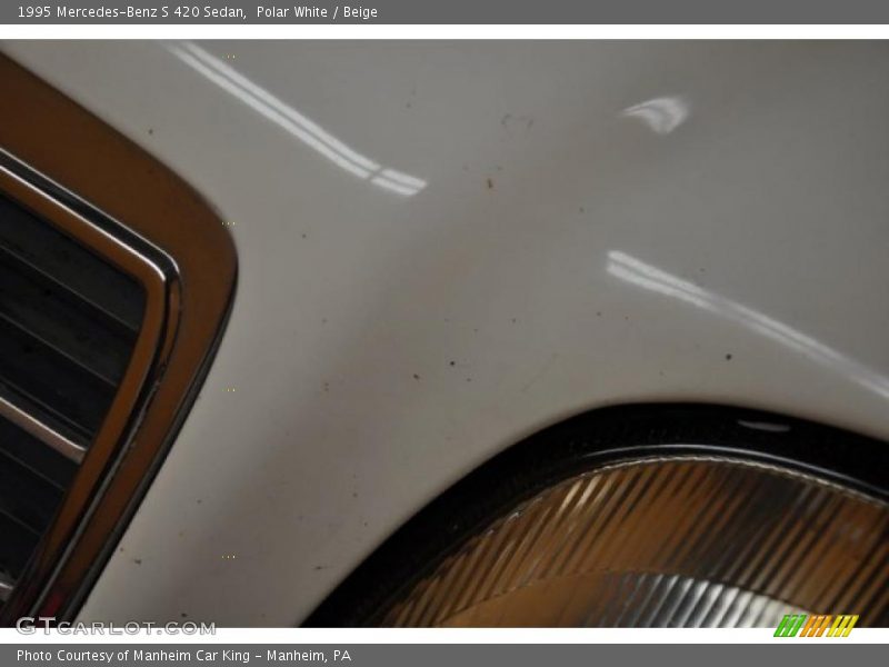 Polar White / Beige 1995 Mercedes-Benz S 420 Sedan
