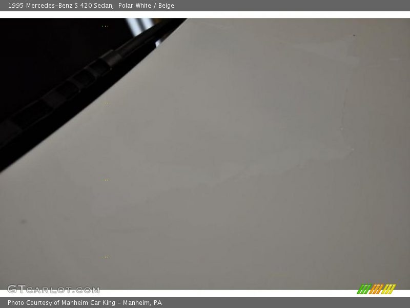 Polar White / Beige 1995 Mercedes-Benz S 420 Sedan