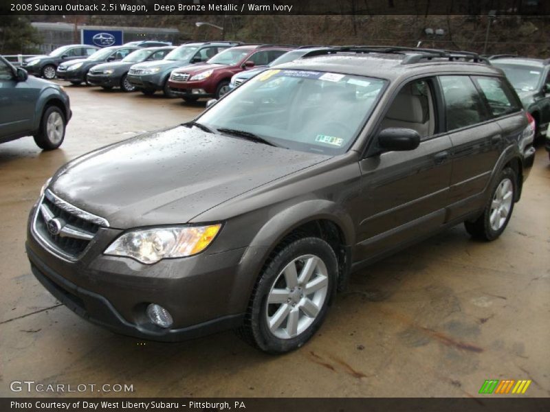 Deep Bronze Metallic / Warm Ivory 2008 Subaru Outback 2.5i Wagon