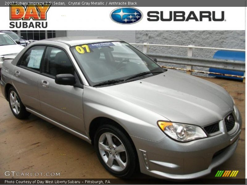 Crystal Gray Metallic / Anthracite Black 2007 Subaru Impreza 2.5i Sedan