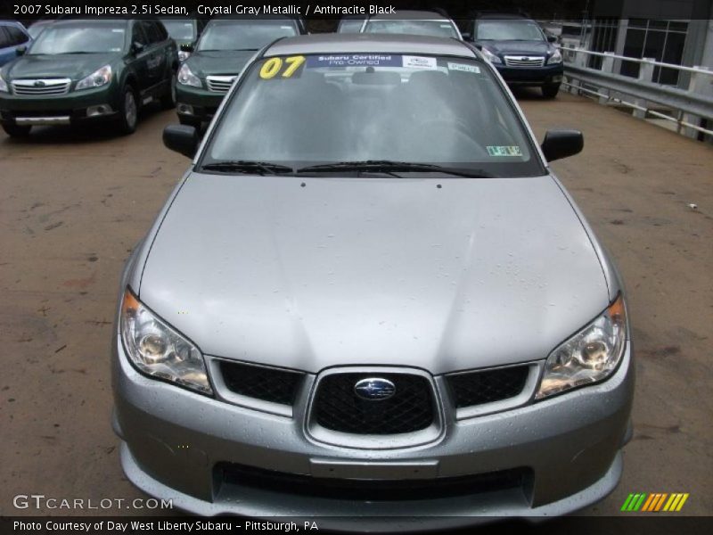 Crystal Gray Metallic / Anthracite Black 2007 Subaru Impreza 2.5i Sedan