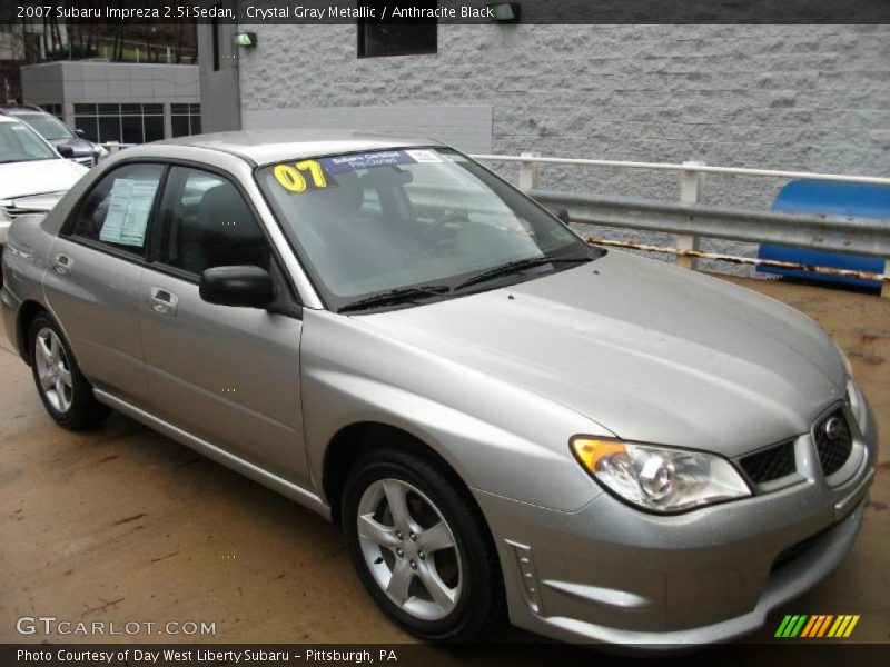 Crystal Gray Metallic / Anthracite Black 2007 Subaru Impreza 2.5i Sedan