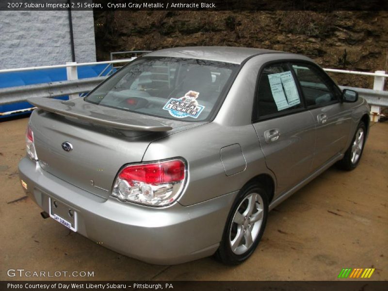 Crystal Gray Metallic / Anthracite Black 2007 Subaru Impreza 2.5i Sedan
